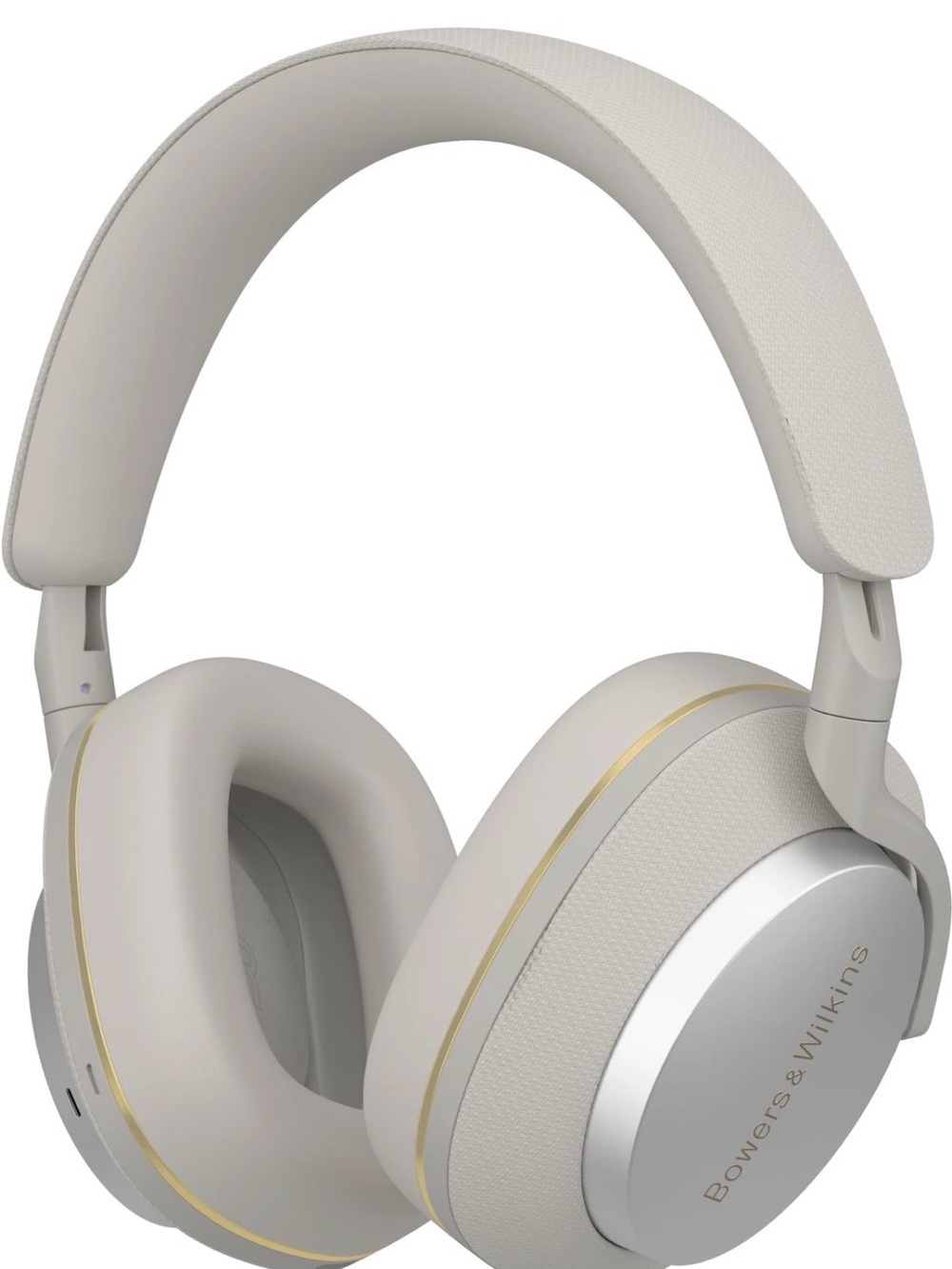 Bowers & Wilkins Cream Over-Ear Wireless Headphones with Gold Trim